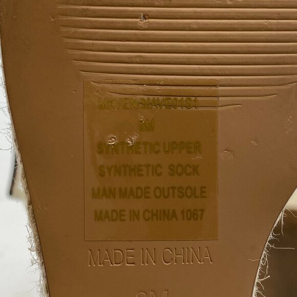 Steve Madden Beige Ultra-High Wedge Sandal | Size 8 - Picture 6 of 9